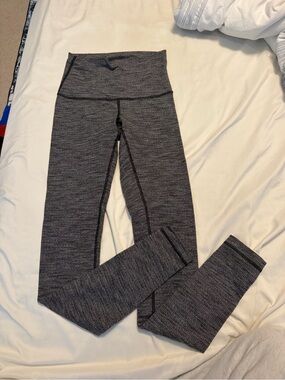 lululemon athletica Women's Heathered Charcoal Gray High-Waist Leggings